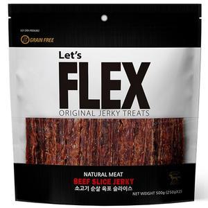 FLEX  소고기 순살육포 슬라이스 1kg (500g x2팩)