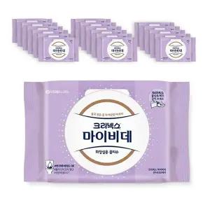 크리넥스 마이비데 센서티브케어 화장실용 물티슈 캡형 40매 18팩