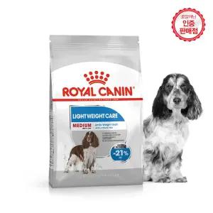 로얄캐닌 강아지사료 미디엄 라이트 웨이트케어 12kg+습2