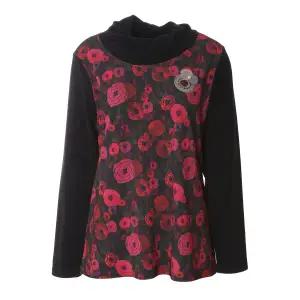 [롯데백화점]몬테밀라노 나염 배색 터틀넥티셔츠 XM312T2632