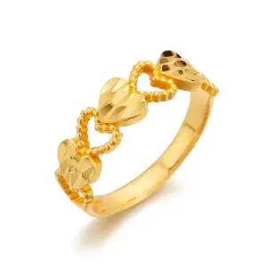 갤러리아 여자 순금 반지 하트 트레인 24K 3.75g 애끼 검지