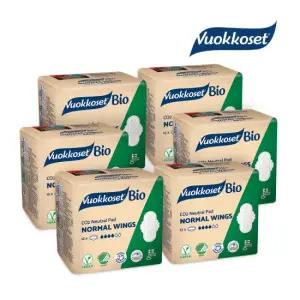 VUOKKOSET 뷰코셋 생리대 노말윙 6팩