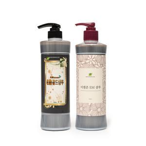 프리미엄 EM 골드샴푸 500g + EM샴푸 500g 세트
