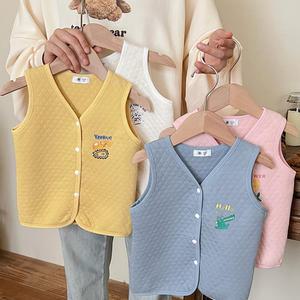 유아동 아기 퀼팅 수면 조끼 여아 남아 주니어 수면 조끼 초등학생 실내 가을 겨울