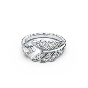 [미꼬]애로우 페네르 이터너티 페어컷 다이아몬드 파베 링