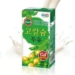 베지밀 고칼슘 두유 플레인, 190ml, 24개