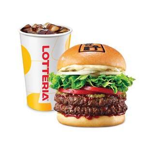 [롯데리아] 더블 한우불고기버거 콤보