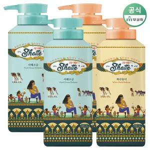 무궁화 샤워때비누 화산송이 900ml 2개 + 사해소금 900ml 2개 (총4개)