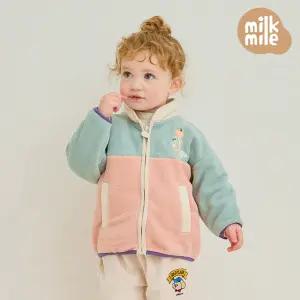 [밀크마일] 애플도기폴라플리스점퍼