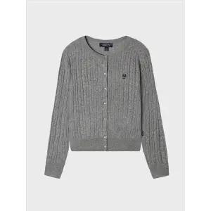 갤러리아 스티브 하이 게이지 울 케이블 가디건(WHCKF4801F)