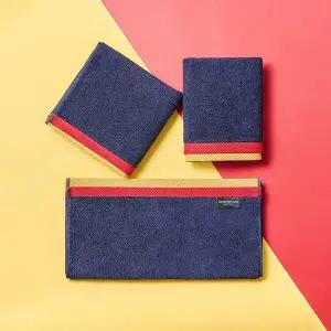 [코튼클라우드]고중량 200g 코마사 40수 선염 레이어 호텔수건 5장