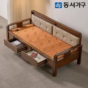 [동서가구][가죽수납형] 편백나무 인볼브 풍기인견 황토볼 카우치 흙소파 DF645676