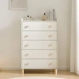 스코나 에킨슨 유아 아기 5단 서랍장(다리형) 베이비장