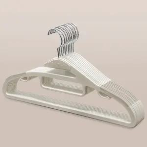 국내제작 까사마미 화이트 옷걸이 30개 어깨뿔방지 상의 니트 티셔츠 멀티 옷걸이