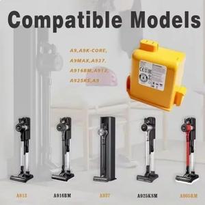 진공 청소기 배터리 5000mAh EAC63758601, EAC63382201, MEV65921201, LG 코드 제로 A9, Plus용