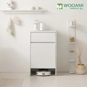 우아미가구 모노 루하 다용도 거실 로봇청소기 수납장