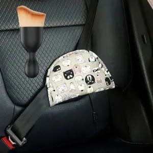 안전벨트 커버 메모리폼 보호대 먼지 브러쉬 세트 안전벨트커버 안전벨트쿠션