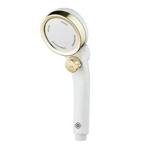 원터치 절수 수압 미세 분사 샤워기/고압/헤드/간이/온오프/절수형/수도/필터/버튼/여행용/물절약/수전