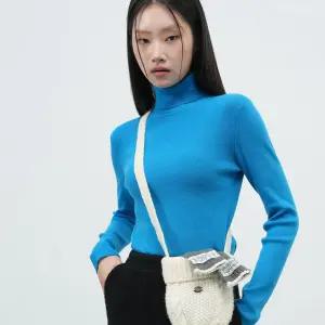 WOMAN 데일리 리브드 터틀넥 풀오버 [4COL] / WBE4L05525