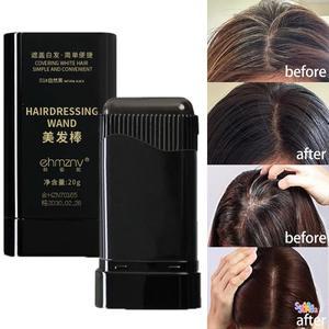 빗포함 2in1 헤어 염색 스틱 블랙 브라운 커피 롱래스팅 임시 컬러링 새치 펜 세척 가능