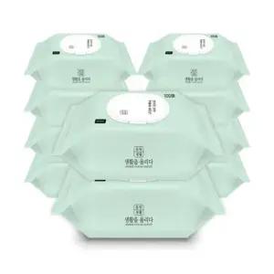 베이직 피톤치드 캡형 물티슈 100매 10팩세트 대용량