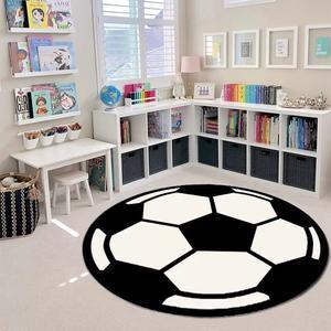 축구공 러그 원형 스포츠 카펫 바닥 인테리어 축구 공부방 놀이방