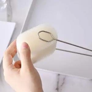 [골드스마일]교체형 스텐레스 주방 병솔 스펀지 세트 젖병솔 스펀