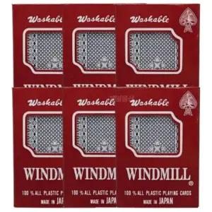 [골드스마일]윈드밀 포커카드 고급 플라스틱 트럼프 카드세트 6개