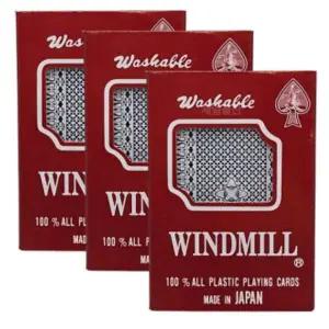 [골드스마일]윈드밀 포커카드 고급 플라스틱 트럼프 카드세트 3개