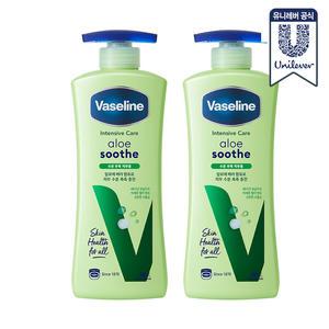 NEW 바세린 바디로션 알로에 400ml 2개