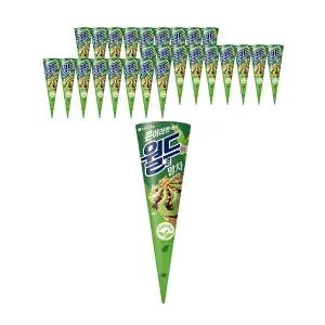 [슈팅냉동] 월드콘 말차 160ml, 24개