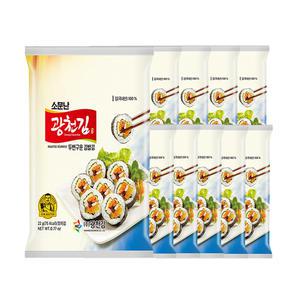 소문난 광천김 두번구운 김밥김 22g(10매) x 10봉