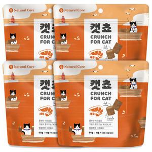 네츄럴코어 캣쵸 새우 60g x4개