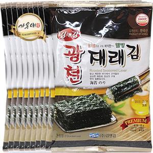 [가온애] 광천김 재래 전장김 (12봉) / 김 광천재래김 광천전장김 재래김 전장재래김 김앤김 전장용김 자반