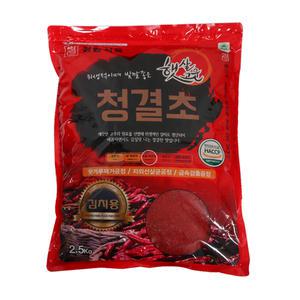 청양식품 햇살고운 청결초 김치용 고추가루2.5kg 1개