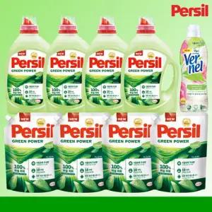 퍼실 그린 파워 2.65L(4통), 1.8L(4팩), 버넬 그린 (1통)