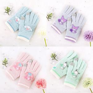 산리오 스윗 하트 니트 장갑 시나모롤 쿠로미 마이멜로디 포차코 어린이 초등 장갑