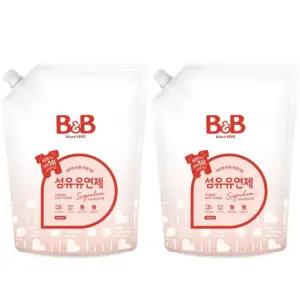 비앤비 유아 섬유유연제 자스민향 1500ml 리필형 2입