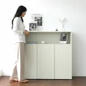 플랜데코 라카이 템바보드 다용도 오픈형 수납장 1200