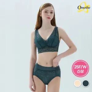 [무료배송+한정특가][25FW신상]오모떼 라벨라 런닝형 코지레이스 브라렛 팬티 2종세트/택일