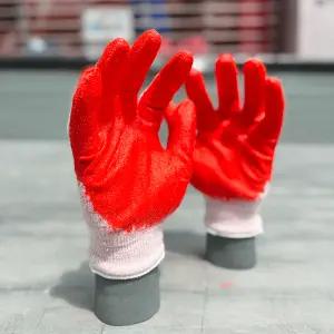 반코팅장갑 빨간반코팅 100켤레 적코팅 13G 야무지개