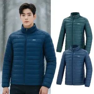 비티알 남성 겨울 웰론 기본 골프 경량 패딩 자켓