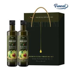 퍼니트 저온압착 엑스트라버진 HASS 품종 아보카도오일 250ml 2병 선물세트 (총 500ml)