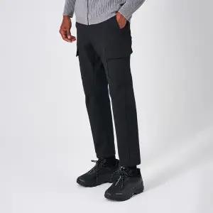 [스파이더](센텀시티점) 남성 우븐 플리스 카고 팬츠 SPJWCNPT303MBLK