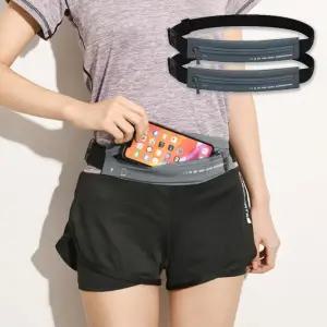 1개 + 1개 슬림핏 세이프티 스판 런닝벨트 힙색 가방 러닝 플립 밴드 벨트 남자 여자 공용 힙색 마라톤 가방