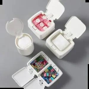 원터치수납함 원터치통 1구 정리함 수납함 usb 부품 볼트 머리끈