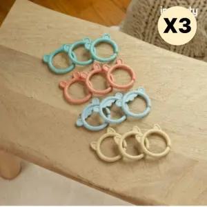 스엔코샵 고리 이앓이 발육기 장난감 3p