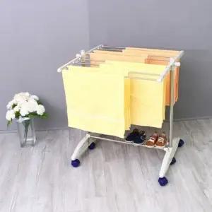 고품질 유아용 접이식 건조대 2단 (B) 다용도 벽선반 미니건조대 (WE5A34A)