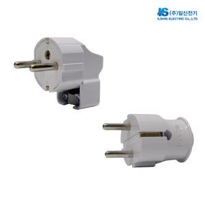 일신전기 접지 플러그 백색 기역자 일자 ㄱ자 ㅣ자 ㅡ 자