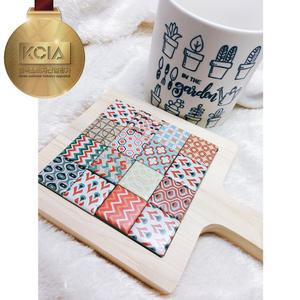 냄비받침대 만들기 4배열 냄비받침 라틴방진 마방진 수업용 타일 공예